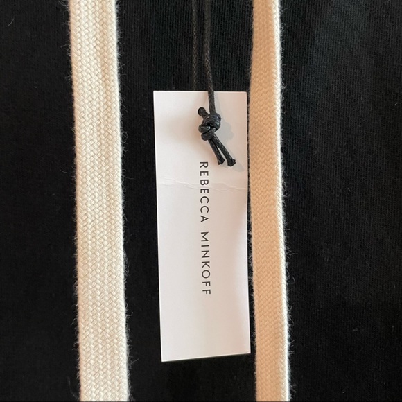 NWT Rebecca Minkoff 100% Cotton Evelyn Hoodie in Black (Women’s Size XS) - Picture 7 of 12